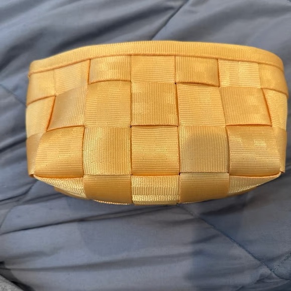 Harveys Mustard Woven Clutch